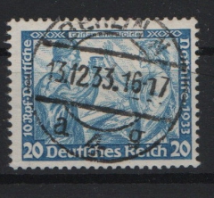 III. Reich, 1933, Mi.- Nr.: 505 B, gestempelt, tiefstgeprüft Schlegel BPP! Luxusstück! Selten!