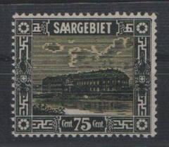 Saargebiet, 1923, Mi.- Nr.: 101 mit Plf. 1, **, tiefstgeprüft Hoffmann BPP! Selten!