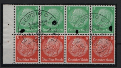 III. Reich, 1934, Mi.- Nrn.: HB 82, gestempelt! Kabinettstück! Selten!