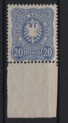 DR, Pfennig, ca. 1882, Mi.- Nr.: 42 b Ur., **, tiefstgeprüft G. Zenker BPP! Qualitätsstück! Selten!