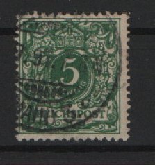 DR, Krone / Adler, 1891, Mi.- Nr.: 46 aa, gestempelt, tiefstgeprüft Wiegand BPP! Selten!