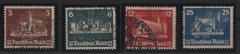III. Reich, 1935, Mi.- Nrn.: 576- 579, die Marken aus dem OSTROPA- Block, gestempelt! In dieser Qualität selten!