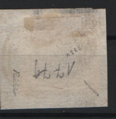 T. + T., ca. 1866, Mi.- Nr.: 45, auf Briefstück, tiefgeprüft Pfenninger, Luxusstück, sehr selten!