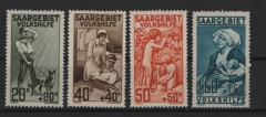 Saargebiet, 1926, Mi.- Nrn.: 104- 07, kpl. Satz, **! Kabinettsatz! Selten!
