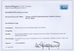 DAP Türkei, ca. 1886, Mi.- Nr. 3d (11x), gestempelt auf Briefstück, geprüft Hollmann BPP / Befund Wiegand BPP! Selten!