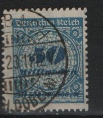 DR, Infla, 1923, Mi.- Nr.: 330 BP, gestempelt, Luxusstück, akt. Attest Weinbuch BPP: echt und einwandfrei! Sehr selten!