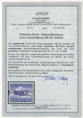 III. Reich, Feldpost / Inselfeldpost, 1945, Mi.- Nr.: 11 AaIV,  *, akt. Fotoattest Petry BPP: echt + einwandfrei! Selten!
