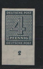 SBZ, West- Sachsen, 1945, Mi.- Nr.: 127 X wa U (mit Ur), **, Fotoattest Ströh BPP! Luxusstück! RR!