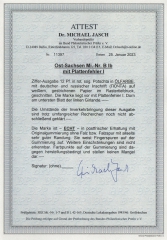 Ost- Sachsen, 1945, Mi.- Nr.: BI b+ Plf I, sogenannte Potschta, **, akt. Fotoattest Dr. Jasch BPP: echt + ....! Kabinettstück!