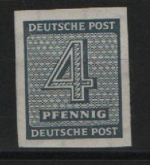 SBZ, West- Sachsen, 1945, Mi.- Nr.: 127 X wa U, **, akt. Fotoattest Schulz BPP: e+e! Luxusstück! RR!