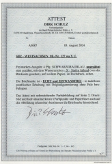 SBZ, West- Sachsen, 1945, Mi.- Nr.: 127 X wa U, **, akt. Fotoattest Schulz BPP: e+e! Luxusstück! RR!