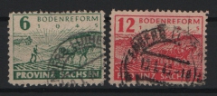 SBZ, Provinz- Sachsen, 1945, Mi.- Nr.: 85- 86 Awa, gestempelt, je tiefstgeprüft Dr. Jasch BPP!