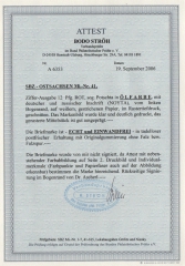 Ost- Sachsen, 1945, Mi.- Nr.: BI b (ex 41), vom Sr, sogenannte Potschta, **, Fotoattest Ströh BPP: echt + e! Luxusstück!