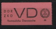 DDR, 1965, ZKD D, Mi.- Nr.: 2, **, akt. Fotoattest Dr. Ruscher BPP: echt+ ...! Kabinettstück!