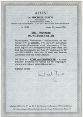 Thüringen, 1945, Bl. 1 x b, * / ungebraucht, mit akt. Fotoattest Dr. Jasch BPP: echt + einwandfrei, Luxusstück. Sehr selten!