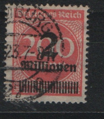 DR, Infla, 1923, Mi.- Nr.: 309 A P a Y, gestempelt, tiefstgeprüft Peschl BPP!