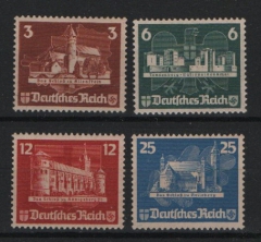 III. Reich, 1935, Mi.- Nrn.: 576- 579, die Marken aus dem OSTROPA- Block, (*)! Je tiefstgeprüft Schlegel BPP! Luxusstücke!