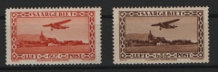 Saargebiet, 1932, Mi.- Nrn.: 158- 59, kpl. Satz, **! Je tiefstgeprüft Hoffmann BPP! Luxusssatz! Selten!