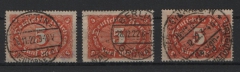DR, Infla, 1922, Mi.- Nr.: 194 a, b + c, gestempelt, b + c tiefstgeprüft Infla Berlin WE! Selten!