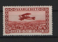 Saargebiet, 1928, Mi.- Nrn.: 126 II, **! Tiefstgeprüft Hoffmann BPP! Qualitätsstück! Selten!