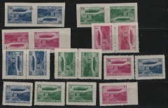 Spanien, 1929, Posten Spendenmarken / Vignetten zum  Zeppelinbesuch, Barcelona 1929, ** / *! Seltener Satz!