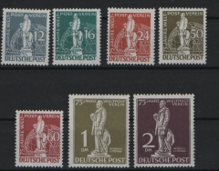 Berlin, 1949, Mi.- Nrn.: 35- 41, **, Der Stephan- Satz, kpl. Satz. mit Fotoattest Schlegel BPP! e+e! Luxussatz!