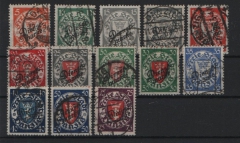 Danzig, 1924, Mi.- Nrn.: D 41- 51, kpl. Satz, gestempelt, teils geprüft! Selten!