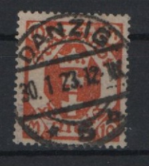 Danzig, 1922, Mi.- Nr.: 110 F, gestempelt, geprüft Tworek BPP / Infla Berlin! Selten!