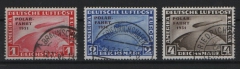 DR / Weimar, 1931, Mi.- Nrn.: 456- 58, Der Polarfahrtsatz, gestempelt! Gute Bedarfsstücke! Sehr selten!
