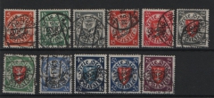 Danzig, 1924, Mi.- Nrn.: D 41- 51, kpl. Satz, gestempelt! Selten!