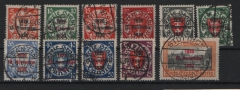 Danzig, 1930, Mi.- Nrn.: 220- 230, gestempelt, Qualitätssatz!