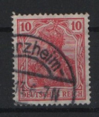 DR, Germania Friedensdruck, 1912, Mi.- Nr.: 86 I c, gestempelt, tiefgeprüft Jäschke! Selten!