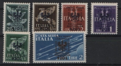 III. Reich, Dt. Bes. II. WK., Laibach, 1944, Mi.- Nrn.: 33- 38, **! Qualitätssatz! Selten!