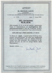 Ost- Sachsen, 1945, Mi.- Nr.: 46 Na, Postmeistertrennung Sohland!, gestempelt, akt. Fotoattest Dr. Jasch BPP: echt + ....! Kabinettstück!