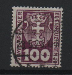 Danzig, 1923, Mi.- Nr.: P 15 Y, gestempelt, Fotoattest Gruber BPP; e+e! Luxusstück! Sehr selten!