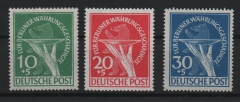 Berlin, 1949, Mi.- Nrn.: 68- 70, **, Der Währungsgeschädigten- Satz, kpl. Satz, je tiefstgeprüft Schlegel BPP! Luxussatz!