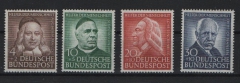 BRD, 1953, Mi.- Nrn.: 173- 176, **! Qualitätsstücke!