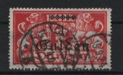 Danzig, 1923, Mi.- Nr.: 189 mit PF I, gestempelt, tiefgeprüft Gruber BPP / Infla Berlin! Qualitätsstück! Sehr selten!