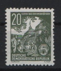 DDR, 1953, Mi.- Nr.: 413x XII, **, vom II. 5- Jahrplansatz! Kabinettstück!