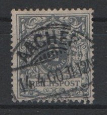 Krone / Adler, 1899, Mi.- Nr.: 52 mit PF I, gestempelt, geprüft Wiegand BPP! Kabinettstück! Selten!