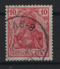 Dt. Kaiserreich, 1915 / 18, Mi.- Nr.: 86 II d, gestempelt, tiefgeprüft Zenker VÖB! Qualitätsstück! Selten!