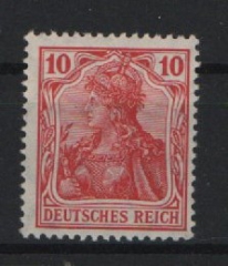 DR, Germania Friedensdruck, 1913 Mi.- Nr.: 86 I a, **, tiefstgeprüft Jäschke- L. BPP! Luxusstück! Selten!