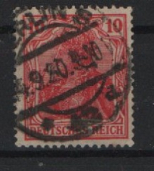 Dt. Kaiserreich, 1919, Mi.- Nr.: 86 II f, gestempelt, tiefstgeprüft Jäschke- L. BPP! Selten!