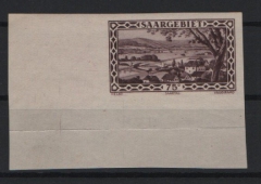 Saargebiet, 1926 / 27, Mi.- Nr.: 115 U mit Er., **! Kabinettstück! Selten!