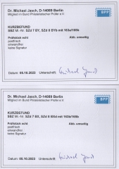 SBZ, West- Sachsen, 1946, Mi.- Nrn.: S Zd 7BX + Y, 8 BY b, + 8 BX d, **! Mit 2 akt. K.- Befunden Dr. Jasch BPP:e+e! Selten!