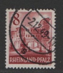 FRZ, Rheinland- Pfalz, 1949, Mi.- Nr.: 36, gestempelt, tiefstgeprüft Schlegel BPP! Qualitätsstück!