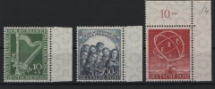 Berlin, 1950, Mi.- Nrn.: 71-73, **, je vom Er. / Sr., Qualitätsstücke, selten!