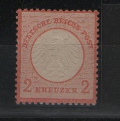 Dt. Kaiserreich, Brustschilder, 1872, Mi.- Nrn.: 8, *! Akt. Fotoattest Dr. Zill BPP: e+e! Qualitätsstück! Selten!