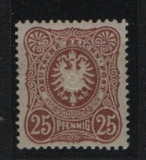 DR, Pfennig, ca. 1880, Mi.- Nr.: 43 c, **, tiefstgeprüft Zenker BPP! Luxusstück! Selten!