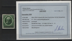 Saargebiet, 1920, Mi.- Nr.: 31, gestempelt, Akt. Befund Haslau BPP: echt und einwandfrei! Selten!